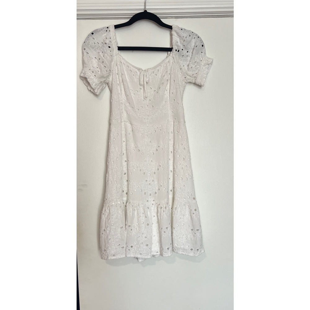 Hollister white mini dress